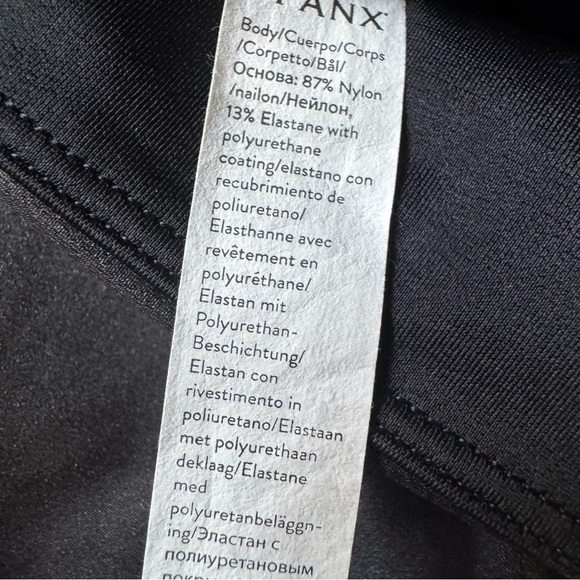 NWT Spanx Black Faux Leather High-Waisted Leggings size Large - Picture 10 of 11